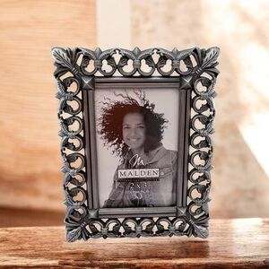 Malden Decorative silver ornate Photo Frame 2”x3” photo